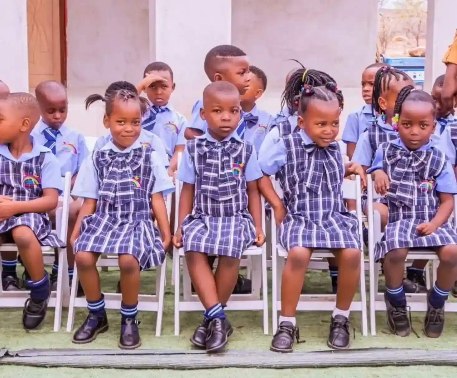 Class photo of children at Sharell and Shalom Kids Centre Beitbridge